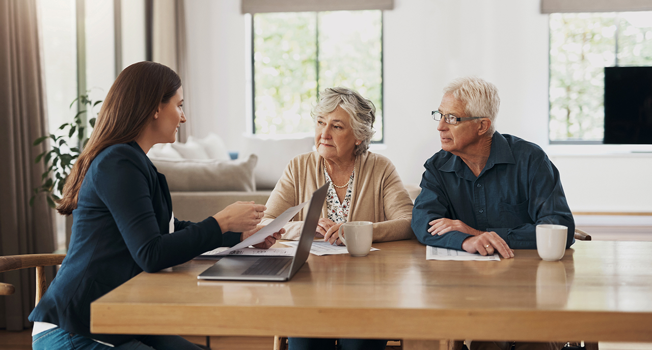 CAP advisor working with a retired couple