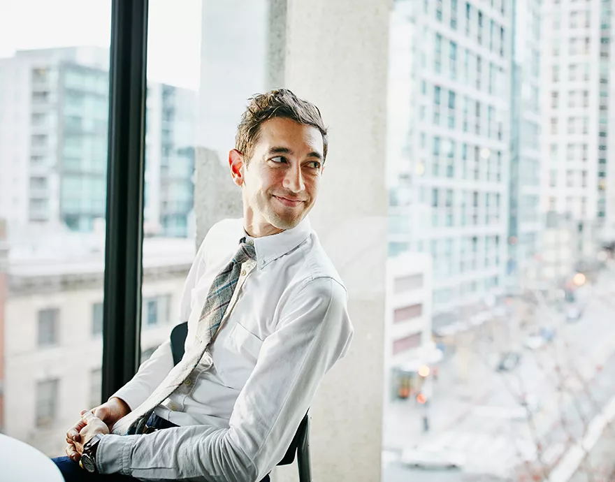 Man sitting at a table