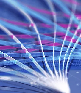 Blue network graphic