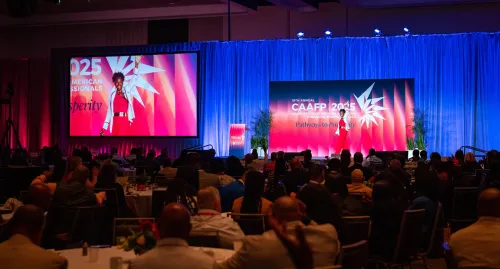 Photo of the live stage at CAAFP 2026 conference